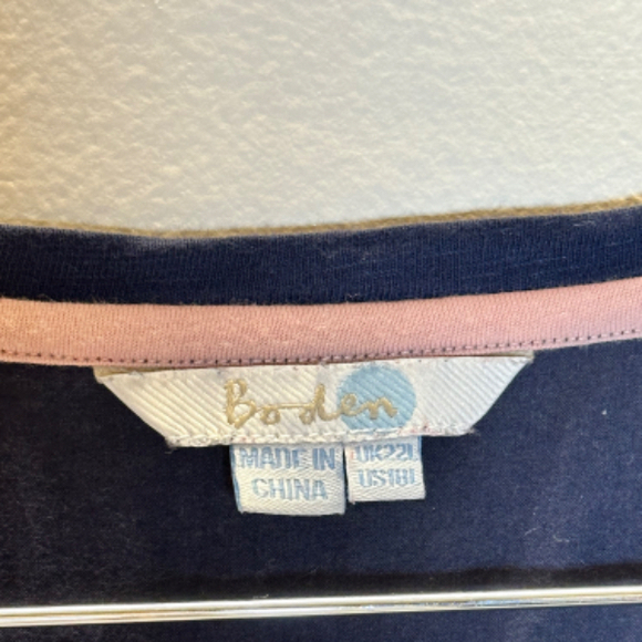 Boden Women's Navy Casual Knee Length Dress US 18 - Picture 2 of 5